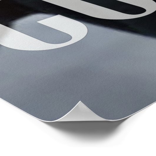 Afstuderen Gefeliciteerd Foto Modern Minimalist Poster (Hoek)