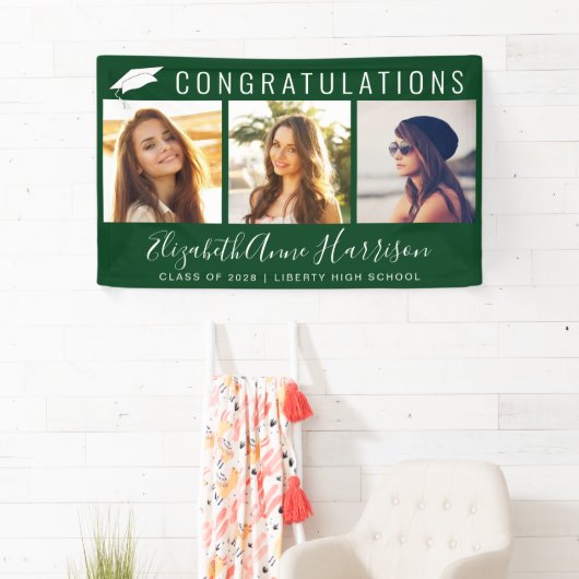 Afstuderen Gefeliciteerd Foto Spandoek (Insitu)