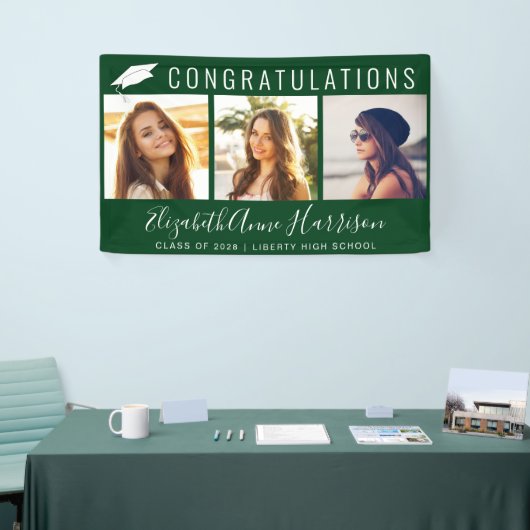 Afstuderen Gefeliciteerd Foto Spandoek (Beurs)