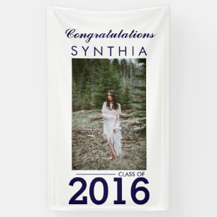 Afstuderen Gefeliciteerd Foto Yard Sign Spandoek