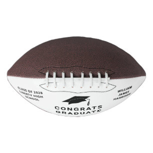 Afstuderen Gefeliciteerd gepersonaliseerd American Football