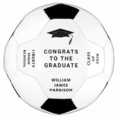 Afstuderen Gefeliciteerd gepersonaliseerd Voetbal (Voorkant)