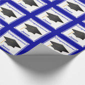 Afstuderen Gefeliciteerd Gepersonaliseerde Omslag Cadeaupapier (Hoek)