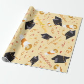 Afstuderen gefeliciteerd inpakpapier (Uitgerold)