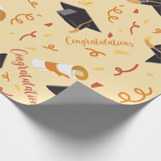 Afstuderen gefeliciteerd inpakpapier (Hoek)