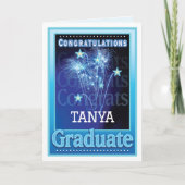 Afstuderen Gefeliciteerd, je kunt je naam aanpasse Kaart (Voorkant)