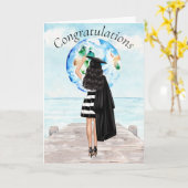 Afstuderen - Gefeliciteerd Kaart (Gele Bloem)