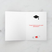 Afstuderen gefeliciteerd kaart (Binnen)