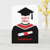 Afstuderen gefeliciteerd kaart (Gele Bloem)