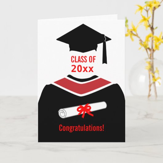 Afstuderen gefeliciteerd kaart (Gele Bloem)