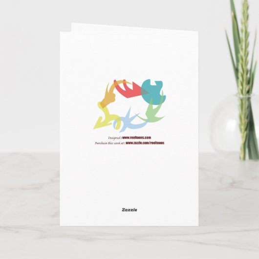 Afstuderen: gefeliciteerd kaart (Achterkant)