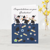 Afstuderen gefeliciteerd kaart (Gele Bloem)