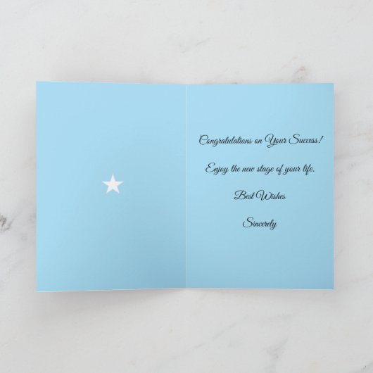 Afstuderen - Gefeliciteerd Kaart (Binnen)