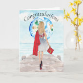 Afstuderen - Gefeliciteerd Kaart (Gele Bloem)