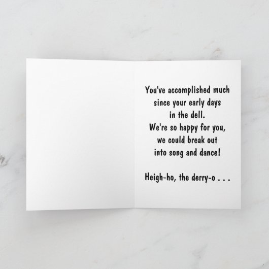 Afstuderen Gefeliciteerd - Koeien Kaart (Binnen)