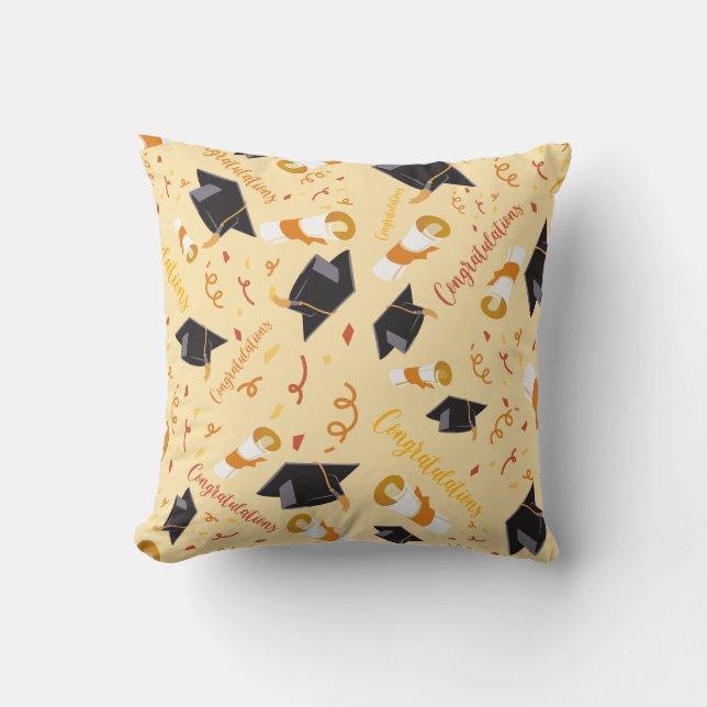 Afstuderen gefeliciteerd kussen (Voorkant)