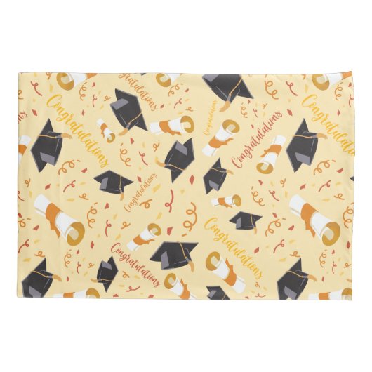 Afstuderen gefeliciteerd kussensloop (Achterkant)