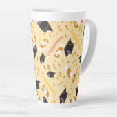 Afstuderen gefeliciteerd latte mok (Rechterhoek)