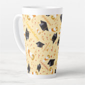 Afstuderen gefeliciteerd latte mok (Linkerhoek)