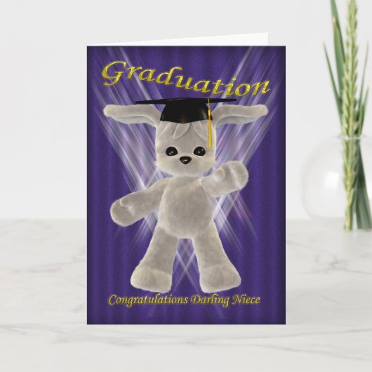 Afstuderen Gefeliciteerd lieverd nichtje Kaart (Voorkant)