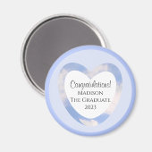 Afstuderen gefeliciteerd Light Blue Sky Magneet (Voorkant / Achterkant)
