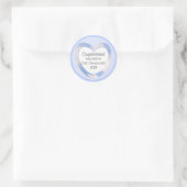 Afstuderen gefeliciteerd Light Blue Sky Ronde Sticker (Tas)