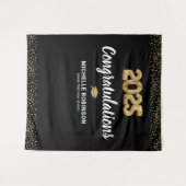 Afstuderen Gefeliciteerd met de Black Gold Party 2 Wandkleed (Voorkant (horizontaal))