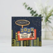 Afstuderen Gefeliciteerd met het Billboard van Cit Aankondiging (Staand voorkant)