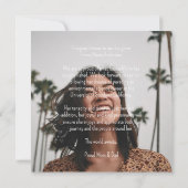 Afstuderen Gefeliciteerd met het Billboard van Cit Aankondiging (Achterkant)