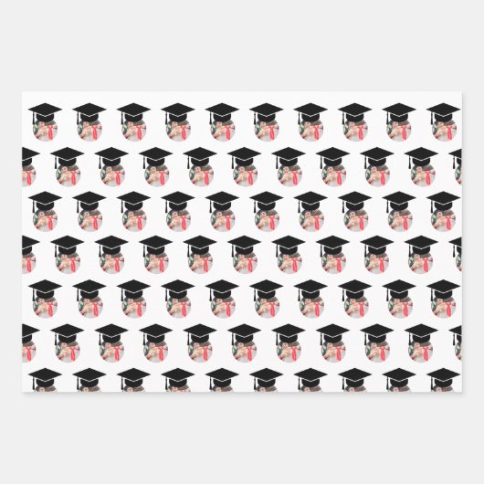 Afstuderen Gefeliciteerd met het ompakken van papi Inpakpapier Vel (Voorkant)