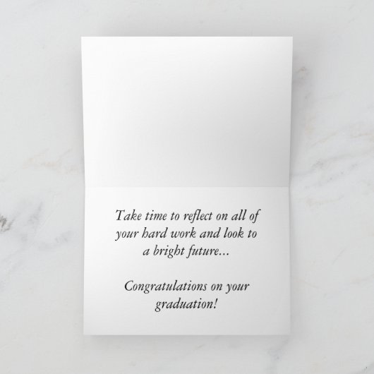 Afstuderen Gefeliciteerd met je afstudeerdiploma Kaart (Binnen)