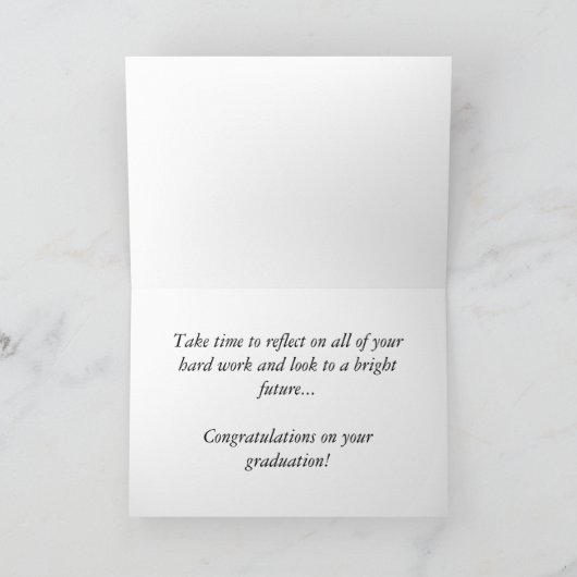 Afstuderen Gefeliciteerd met je afstudeerdiploma Kaart (Binnen)