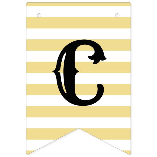 Afstuderen gefeliciteerd met modern zwart Gold dec Vlaggetjes (Eerste vlag)