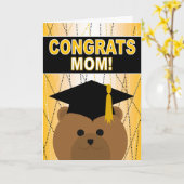 Afstuderen Gefeliciteerd met moeder / moeder Kaart (Gele Bloem)
