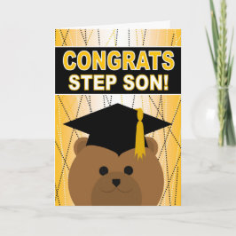 Afstuderen gefeliciteerd met Step Son Kaart