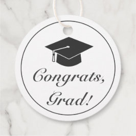 Afstuderen Gefeliciteerd Modern Minimalistisch Wit Bedankjes Labels