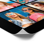 Afstuderen Gefeliciteerd Naam 55 Fotocollage Poster (Hoek)