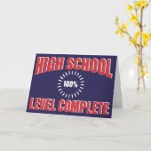 Afstuderen Gefeliciteerd Niveau Compleet Grappig Kaart (Gele Bloem)