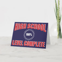 Afstuderen Gefeliciteerd Niveau Compleet Grappig Kaart