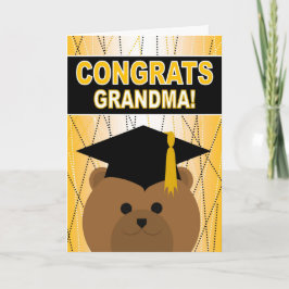 Afstuderen Gefeliciteerd oma/oma Kaart