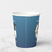 Afstuderen gefeliciteerd papieren bekers (Rechts)