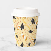 Afstuderen gefeliciteerd papieren bekers (Achterkant)