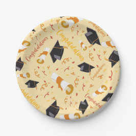 Afstuderen gefeliciteerd papieren bordje