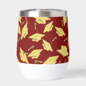 Afstuderen Gefeliciteerd Personaliseer Maroon Gold (Achterkant)