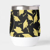 Afstuderen Gefeliciteerd Personaliseer Zwart Goud (Links)