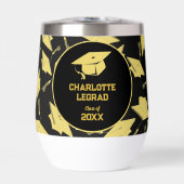 Afstuderen Gefeliciteerd Personaliseer Zwart Goud (Voorkant)