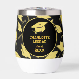 Afstuderen Gefeliciteerd Personaliseer Zwart Goud