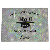 Afstuderen Gefeliciteerd Pet Gepersonaliseerd Groot Cadeauzakje (Voorkant)