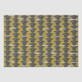 Afstuderen Gefeliciteerd Pet Gold Glitter Tissuepapier