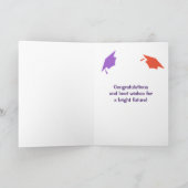 Afstuderen Gefeliciteerd Petten en ballonnen Kaart (Binnen)